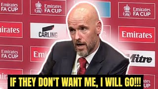 ERIK TEN HAG FIERY PRESS CONFERENCE AFTER FA CUP WIN AGAINST MANCHESTER CITY