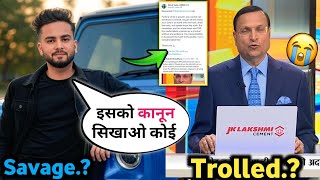 😧 : Elvish Yadav Savage Reply On Rajat Sharma In Twitter (X) | Rajat Sharma Vs Elvish Yadav.!?