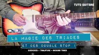 Triades et double stop - tuto guitare