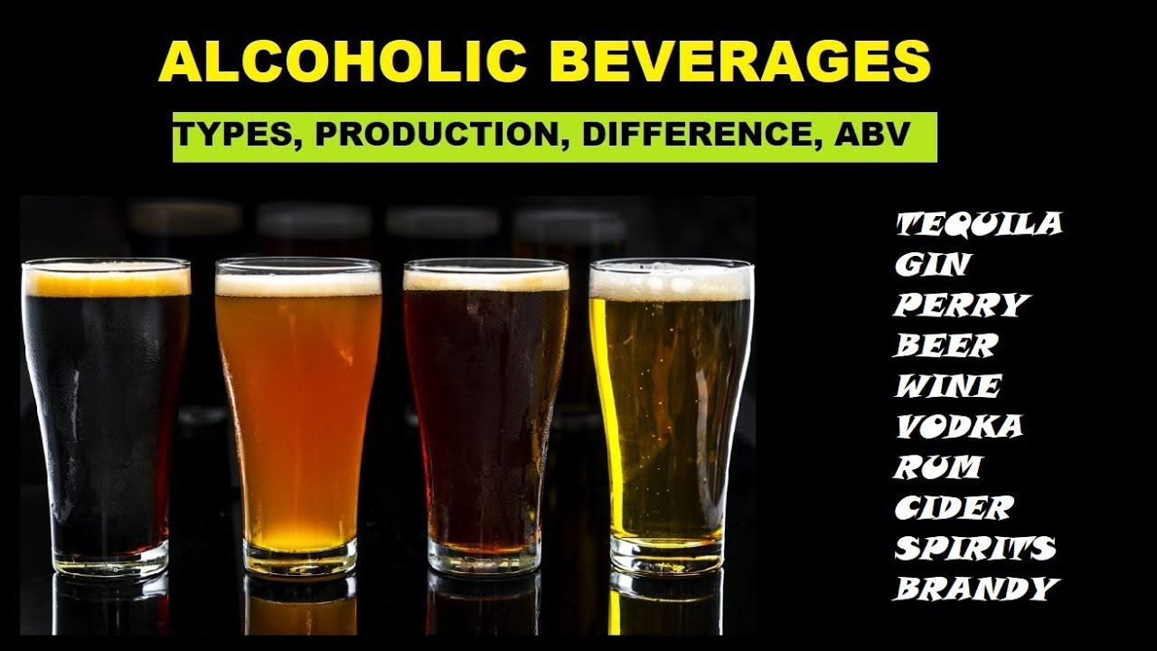 Alcoholic Beverages: Types/classification, Difference And ABV - YouTube