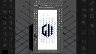 Modern GH Logo Design In Adobe Illustrator Tutorial 2023#adobeillustrator #adobeillustratortutorial