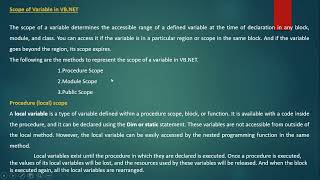 2 scope of variables in vb dot net