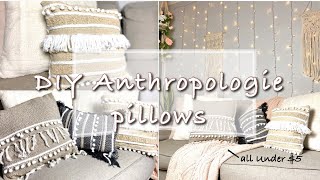 HOW TO MAKE A THROW PILLOW NO SEW | easy for beginners