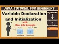 #4 Variable Declaration and Initialization in Java | Java Tutorial for Beginners