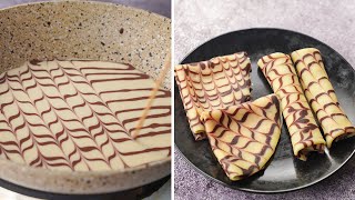 Unique Pattern Crepe Recipe | Easy Swirl Crepe Recipe | Yummy