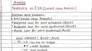 Unit:4 | Construction project planning \u0026 scheduling | Numerical of Earned Value Analysis | TU,PU,KU