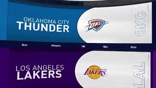 Game Recap : Lakers (104) vs Thunder (107)
