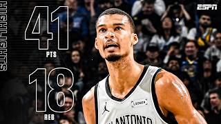 WEMBY IS UNSTOPPABLE ♨️ BECOMES FIRST-EVER SPUR WITH BACK-TO-BACK 40-PT DOUBLE-DOUBLES | NBA on ESPN