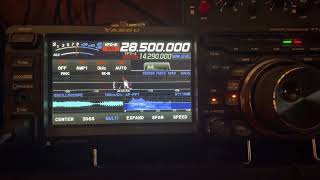 K4LOB and VO1FOG quick demo of Yaesu FTDX10 DNR (digital noise reduction)