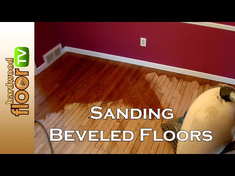Refinishing Beveled Hardwood Floors - Sanding Prefinished Refinishing Beveled Hardwood Floors - Sanding Prefinished