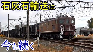 今でも残る私鉄の貨物列車【秩父鉄道 武川駅】Limestone transport train in Japan