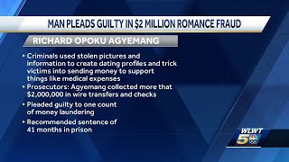Cincinnati man pleads guilty to role in $2 million online dating scam