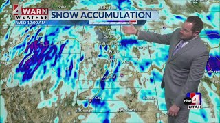 Winter storm moving through the Beehive State