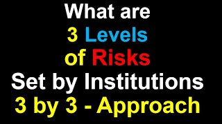 What are 3 Different Levels of Risks and Examples - Risk Assessment