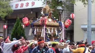 2018 西叶神社祭礼 濱町神輿 神輿・山車巡行往路