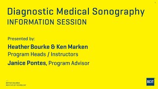 BCIT Diagnostic Medical Sonography – Online Info Session