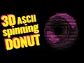 3D ASCII donut