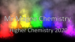 Higher Chemistry 2021 (Section 1 And Section 2)