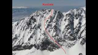 Koncista - East face / Končistá - východná stena  -  steep skiing - The High Tatras