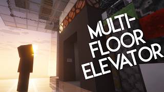 "Realistic" Multi-Floor Elevator SCHEMATIC (Minecraft JAVA 1.16.x - 26.1.+)