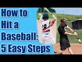 How to Hit a Baseball for Beginners & Youth Players // 5 Easy Steps for Hitting Success