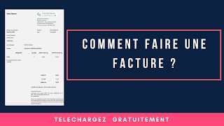 Comment faire une facture. Outil pour créer vos factures facilement