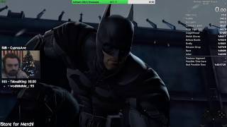 Batman: Arkham Origins Any% Speedrun PB 1:34:26 RTA (11/29/19)