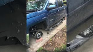 Woman's 'dream truck' stripped of parts while sitting in driveway