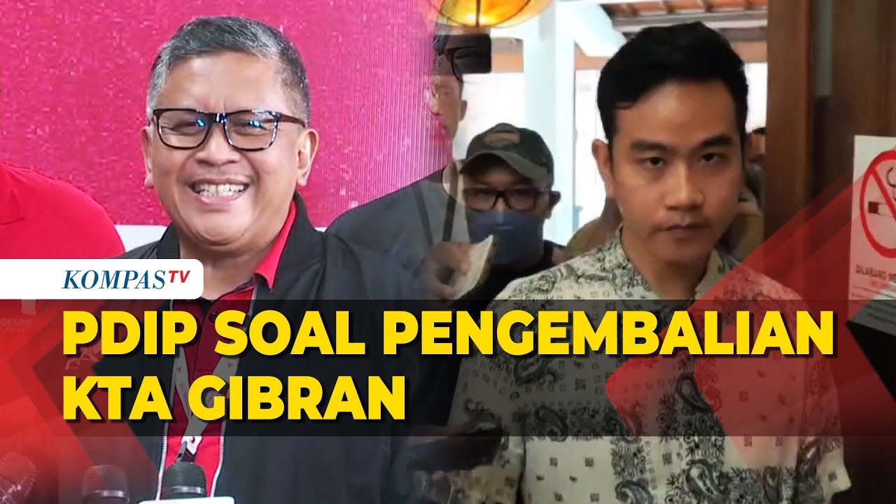 Jawaban Hasto Soal Gibran Diminta Kembalikan KTA PDIP - YouTube