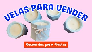Cómo hacer velas aromáticas de parafina para vender | Velas para recuerdos o eventos