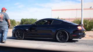 Nitrous 5.0 Mustang VS. Roush Supercharged 5.0!!! Hellanor Round 1 win!!