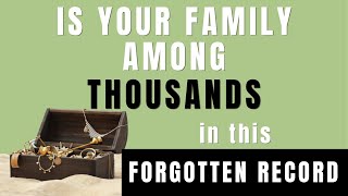 Are your early ancestors among THOUSANDS in this FORGOTTEN record? (Draper Manuscripts)
