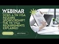 Does a TN Visa Require Sponsorship?  The TN Visa Requirements Explained