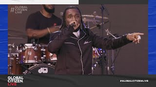 Nigerian Singer Burna Boy Performs “Anybody” on Stage at Central Park | Global C