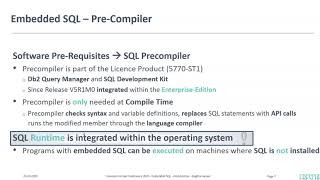 Preview Embedded SQL - An Introduction