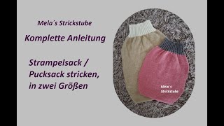 Ragmela 79 - Baby-Strampelsack / Pucksack stricken, in zwei Größen