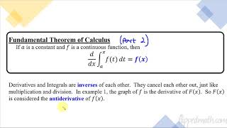 Calculus AB/BC – 6.4 The Fundamental Theorem of Calculus and Accumulation Functions