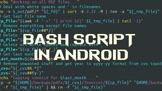 bash shell scripting tutorial for beginners. In android using termux