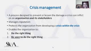 Crisis Management \u0026 Business Continuity Planning: Understanding the difference