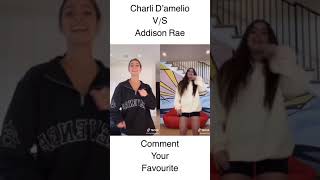 Charli D'amelio V/S Addison Rae TikTok Dance Battle 😍 #shorts #tiktok #CharlieD’amelio #AddisonRae