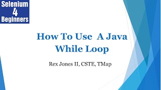 ✔ How To Use A Java While Loop | (Video 26)