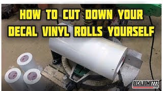 How To Cut Down A Large Roll Of Vinyl For Decals Video Tutorial