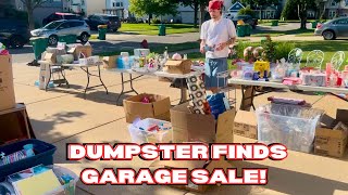 Dumpster Diving Garage Sale! How Much Did We Sell?