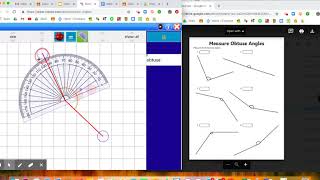 Measuring Angles using the Online Tool