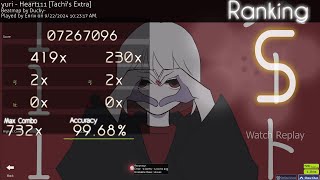 [osu!] yuri - Heart111 [Tachi's Extra] 99.68% FC