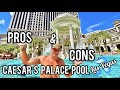 Pools at Caesars Palace - Pro's ❌ Con's