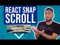 Make full viewport sections snap scroll in React (scroll to sections on click, animation, more)