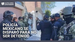 Revelan los momentos previos del policía que se quitó la vida para no ser detenido