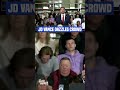 JD Vance has negative charisma, puts crowd to sleep #shorts #jdvance #vp