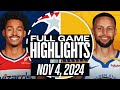 WARRIORS vs WIZARDS FULL GAME HIGHLIGHTS NOVEMBER 4, 2024 NBA FULL GAME HIGHLIGHTS TODAY 2K25